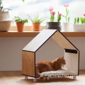 実用的なシンプルさ屋内アセンブリ大型キャンバスソリッドウッドリビングルームバルコニー木製猫ペット取り外し可能な家